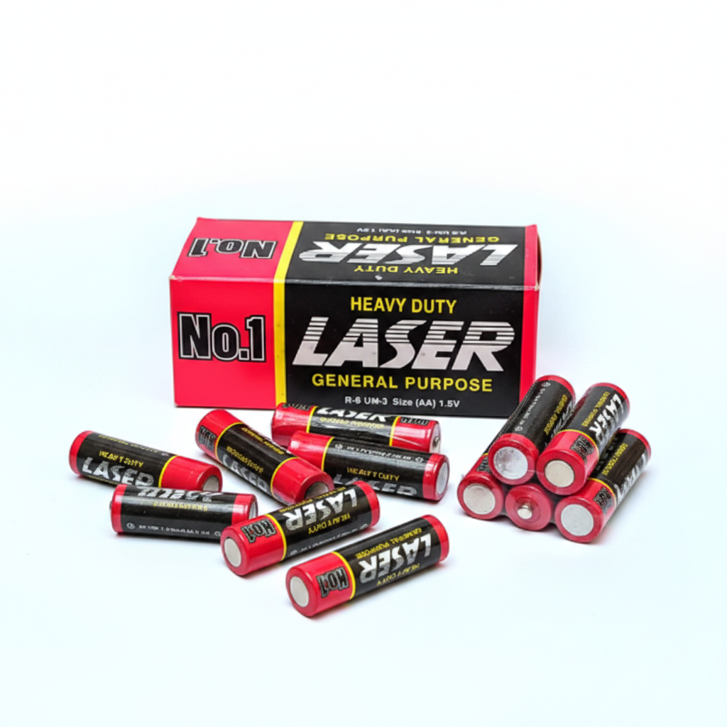Laser Heavy Duty AA Batteries